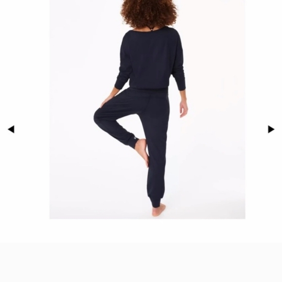 Sweaty Betty Blue Jumpsuit Track Pants with Relaxed Fit Sz XS - Picture 2 of 10